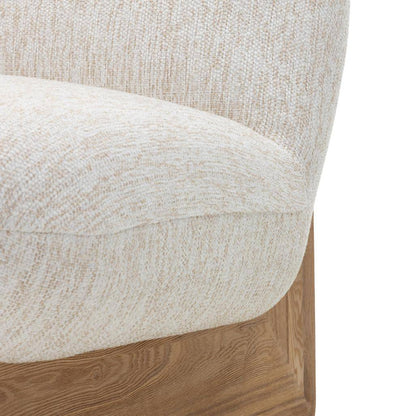 Poltrona lounge MAMET beige forme arrotondate