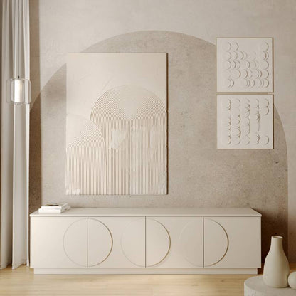Mobile TV LOONA cashmere con archi