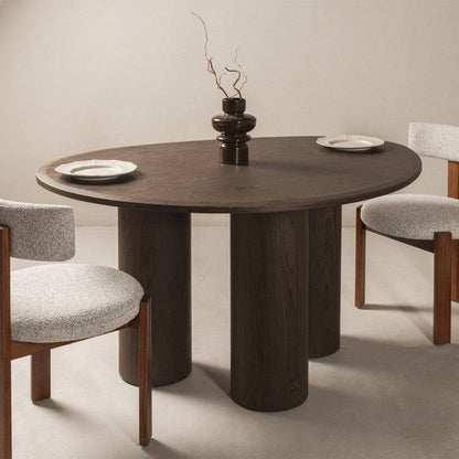 VISPI Tavolo da Pranzo 140 cm, Noce Scuro