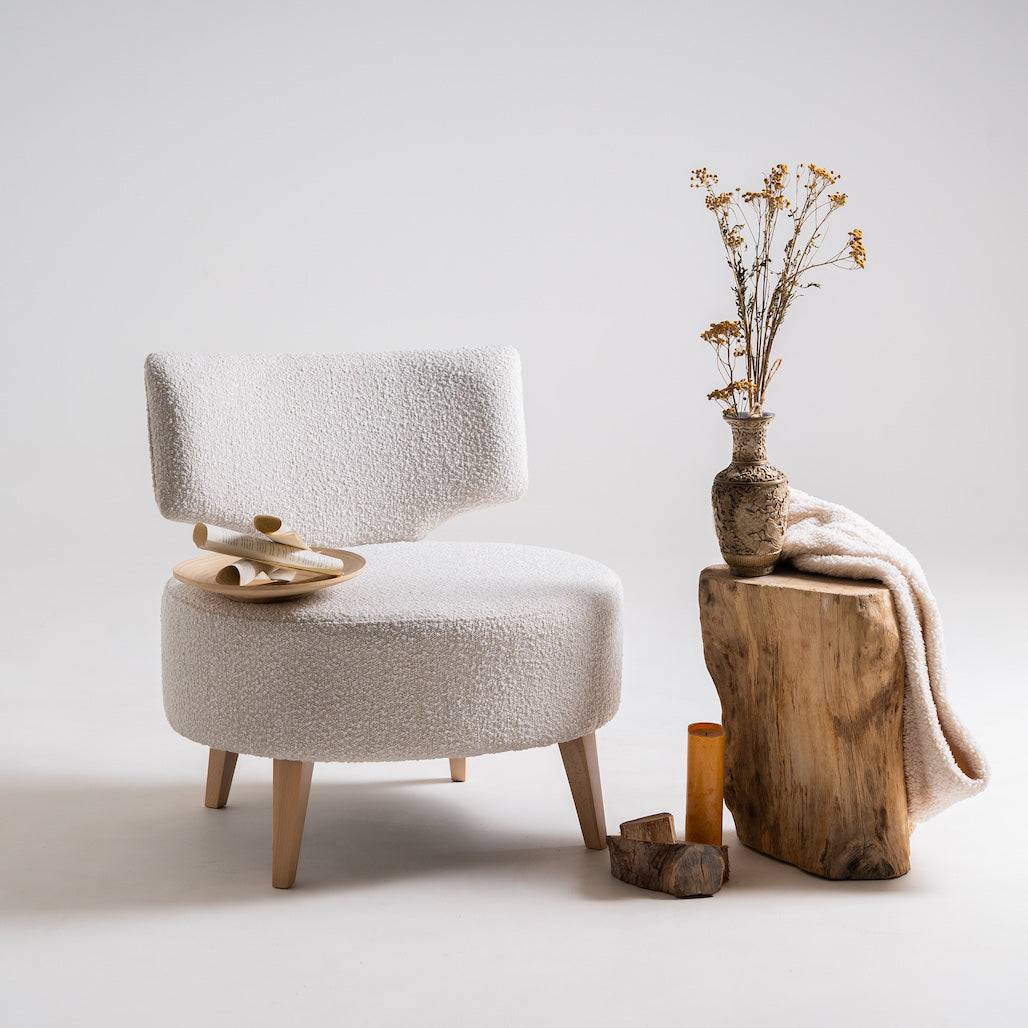 Poltrona FLIPPIN - boucle naturale