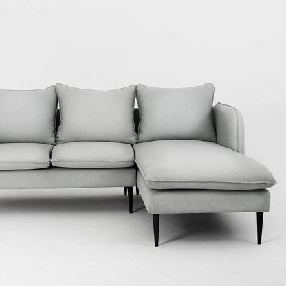 Divano Angolare POSH P Nero - Platino