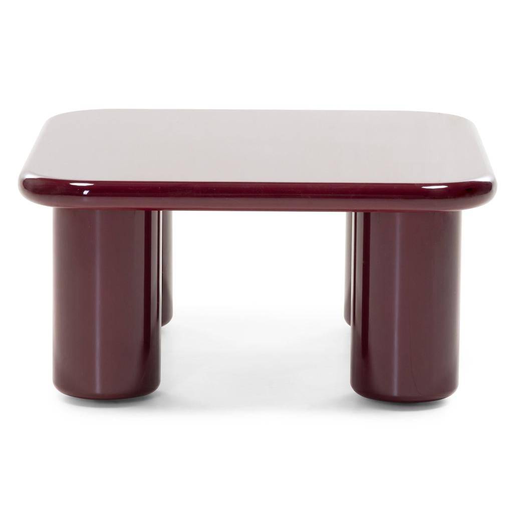 Couchtisch MURIEN 70 cm, Bordeaux/Kirsche