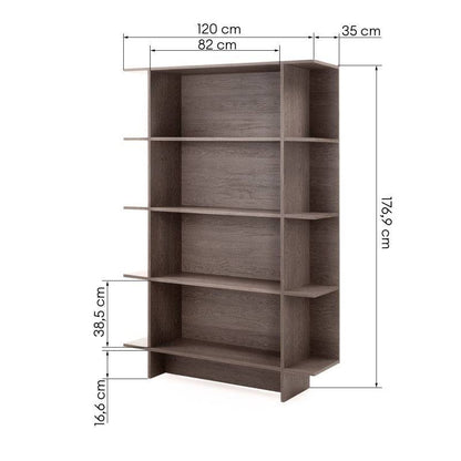 Bücherregal ANSO, Baltische Eiche Storm