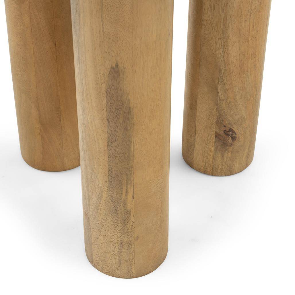 Beistelltisch, rund, 50 cm LANG, Mangoholz