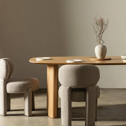 Esstisch MARIS 200 cm, oval, Naturfurnier Eiche
