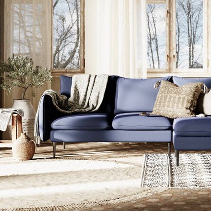Ecksofa POSH P – Tinte, Schwarz