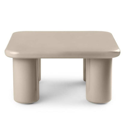 Tavolino MURIEN 70 cm, beige scuro, lucido