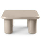 Beistelltisch MURIEN 70 cm, Dunkelbeige, glänzend