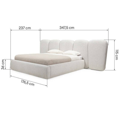 FANCY Polsterbett 160x200 cm Hellbeige
