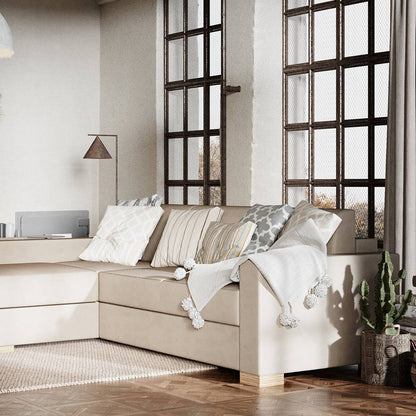 Eckschlafsofa STABLE - Beige