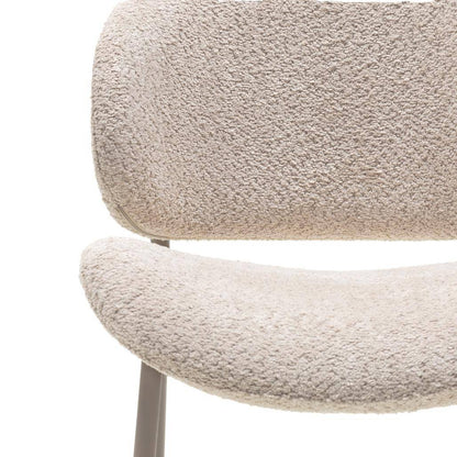 Polsterstuhl SUKRA, Beige, Bouclé