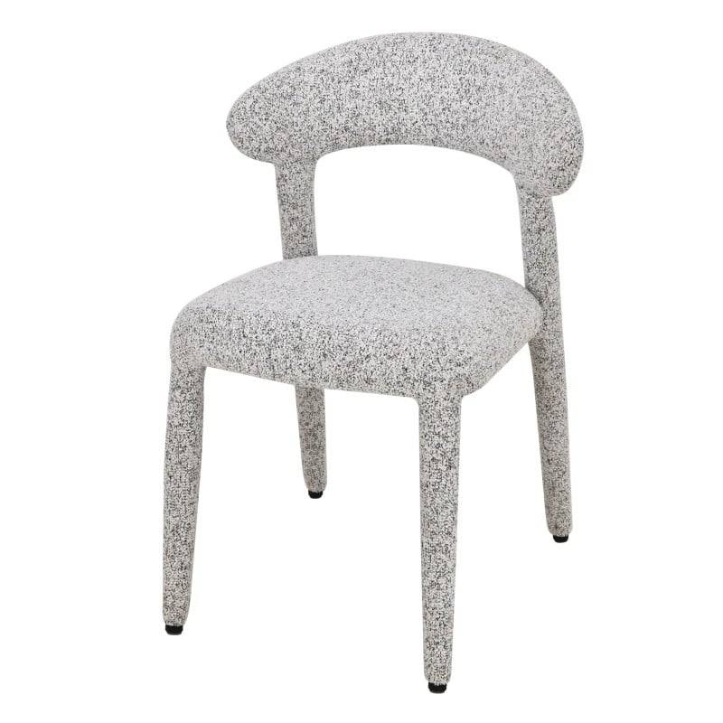 Sedia imbottita IROKIH, melange beige-grigio