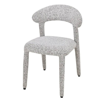 Sedia imbottita IROKIH, melange beige-grigio