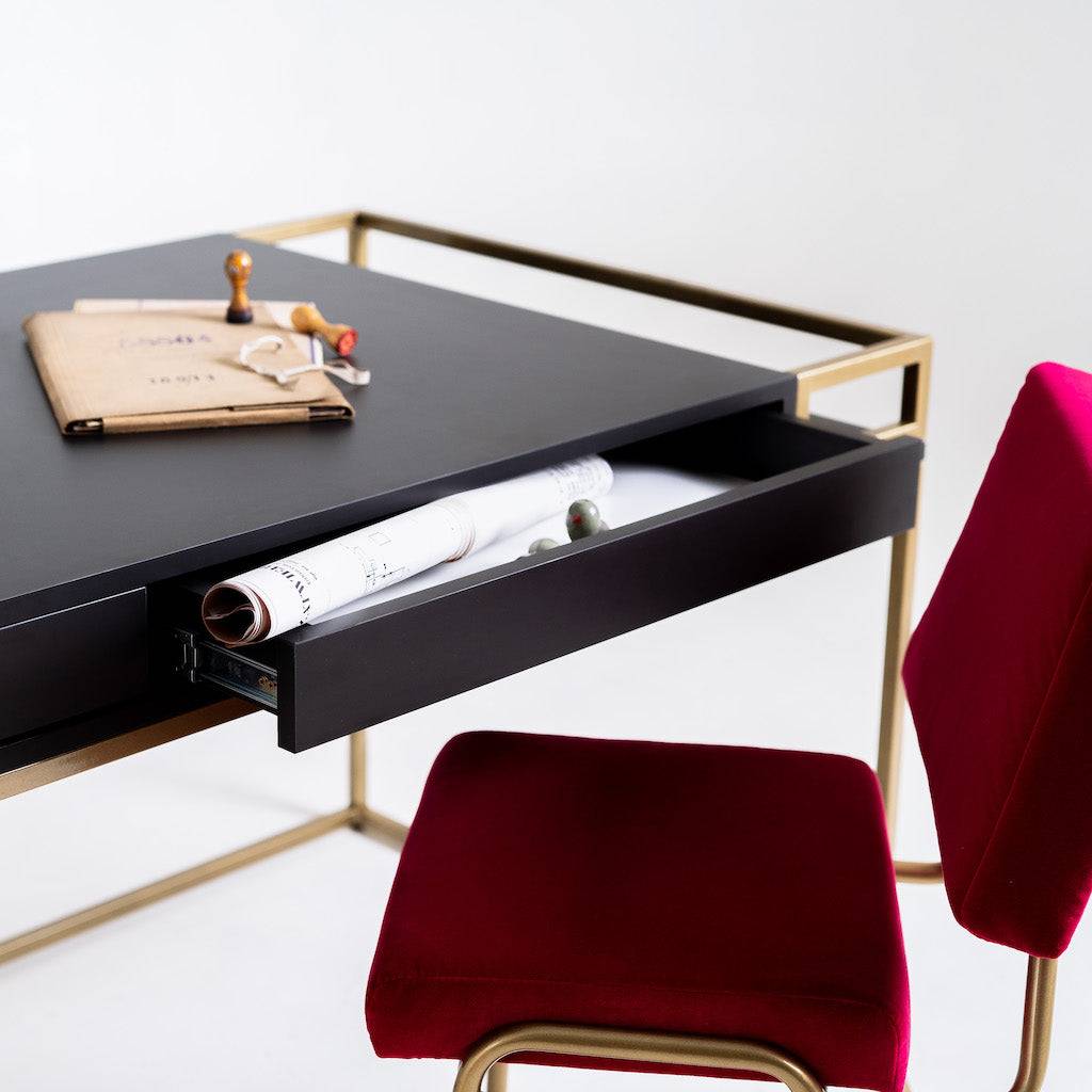 Scrivania K16 Nero 200 - Oro