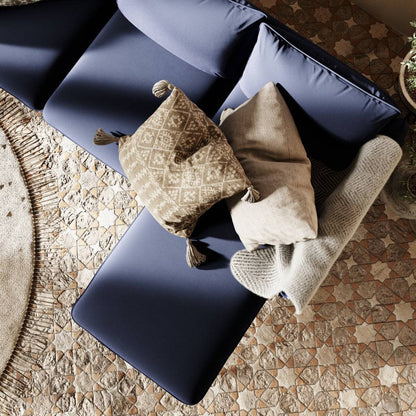 Ecksofa POSH P – Tinte, Schwarz