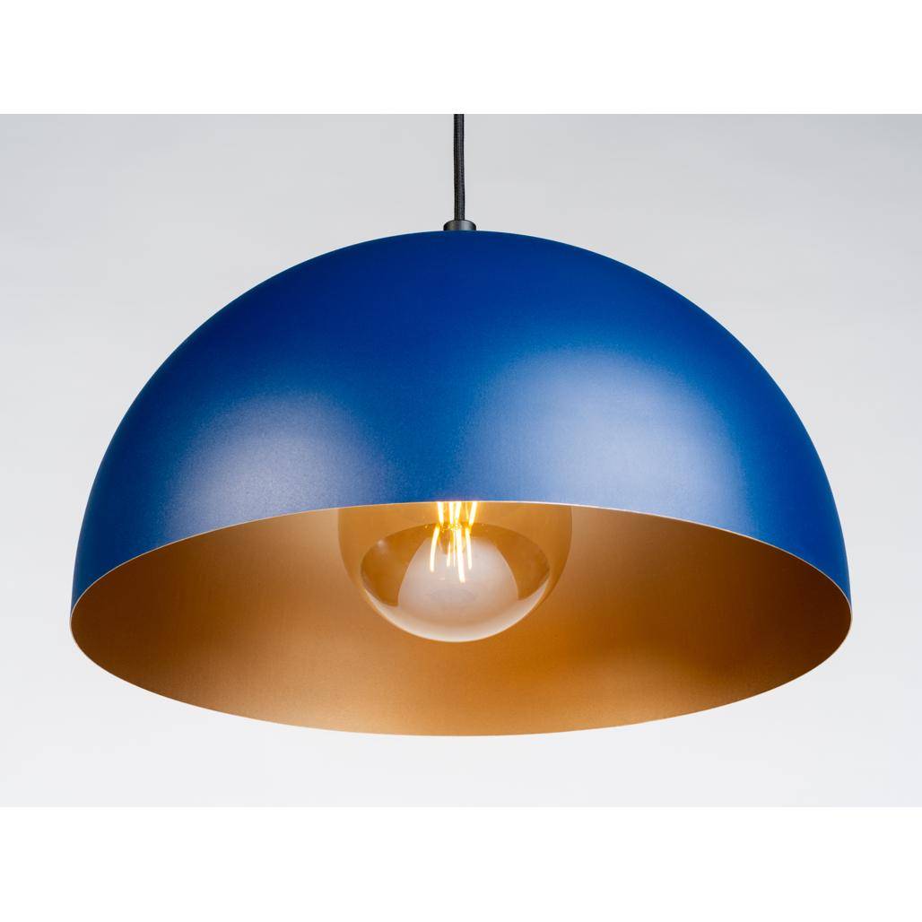 Lampada a sospensione LYKE blu scuro