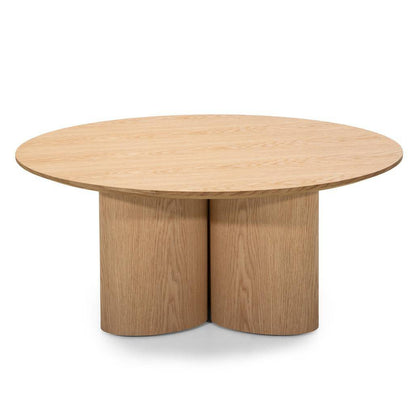 Couchtisch NAORA, rund, 100 cm, Wildeiche Natur