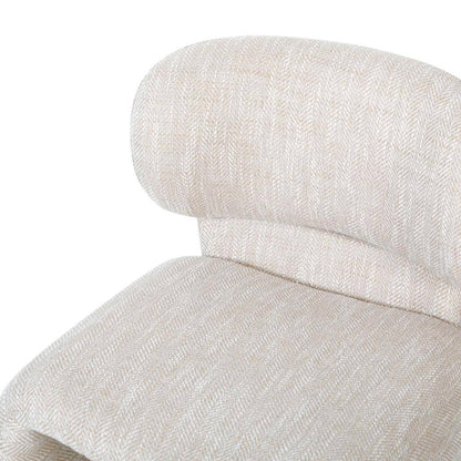 Poltrona rivestita BIZZA, beige