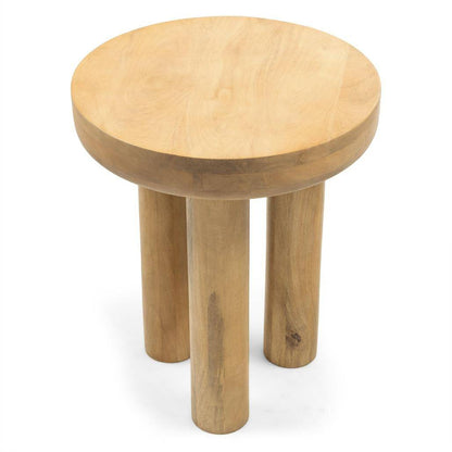 Beistelltisch, rund, 50 cm LANG, Mangoholz
