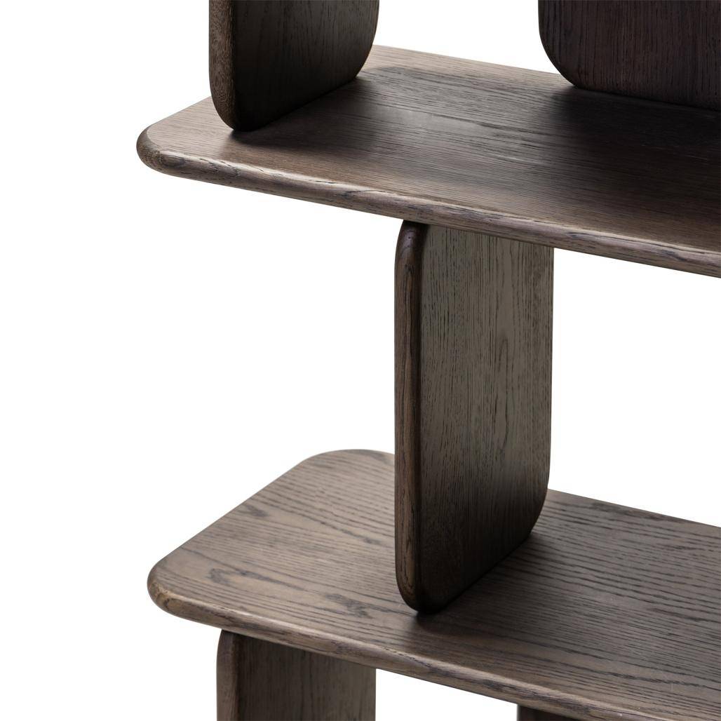 Scaffale arrotondato SALA, marrone espresso