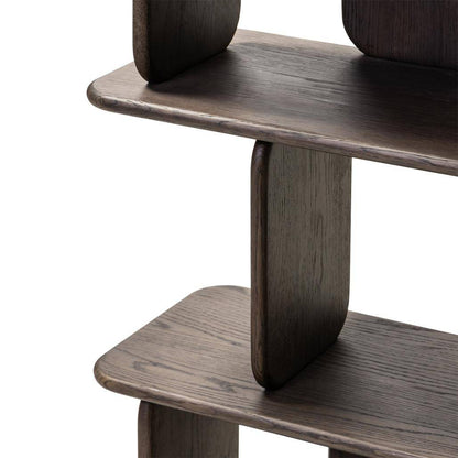 Scaffale arrotondato SALA, marrone espresso