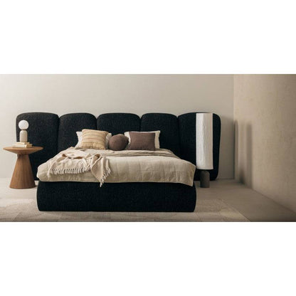 FANCY Letto Imbottito 160x200 cm Nero