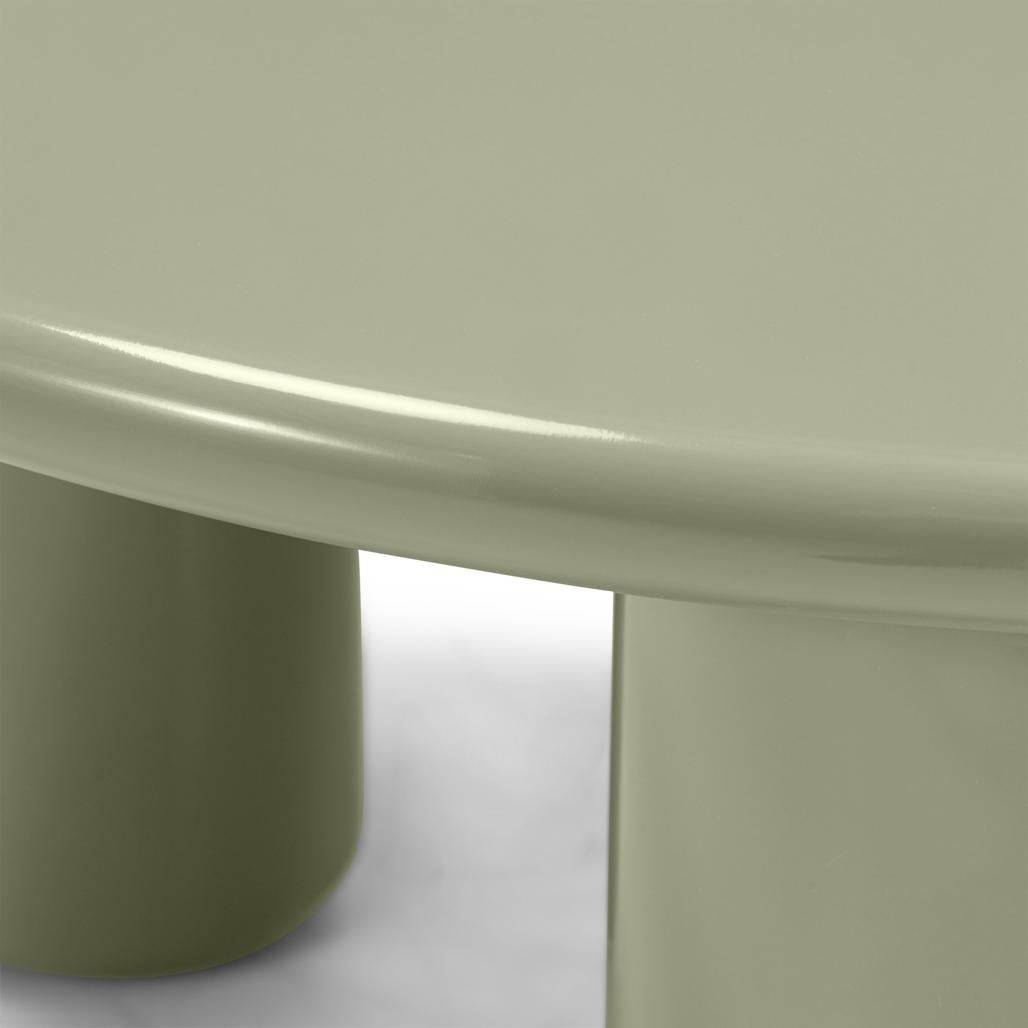 Tavolino Caffè LECREL 80 cm, oliva, lucido