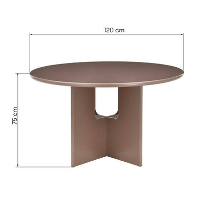 Tavolo da pranzo HOLL, 120 cm rotondo, marrone