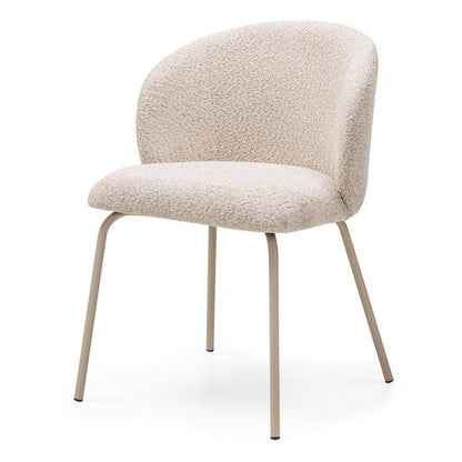 Sedia da pranzo LUEUR, beige, gambe beige