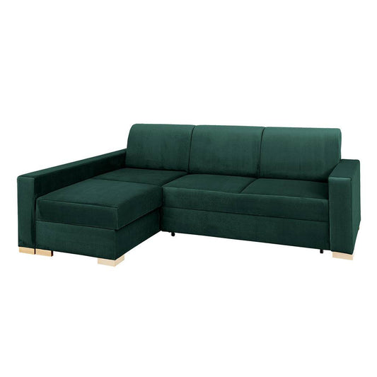 Corner Sofa Bed STABLE L - Avocado