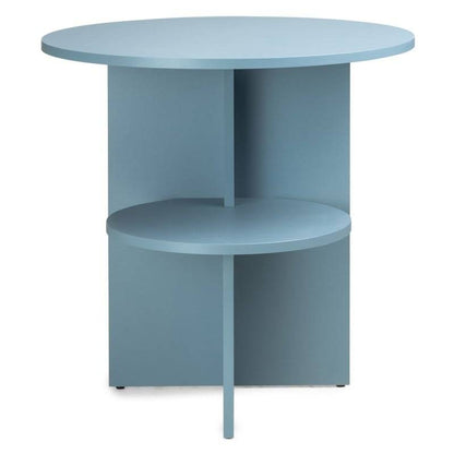 Tavolino ESO rotondo, blu gesso
