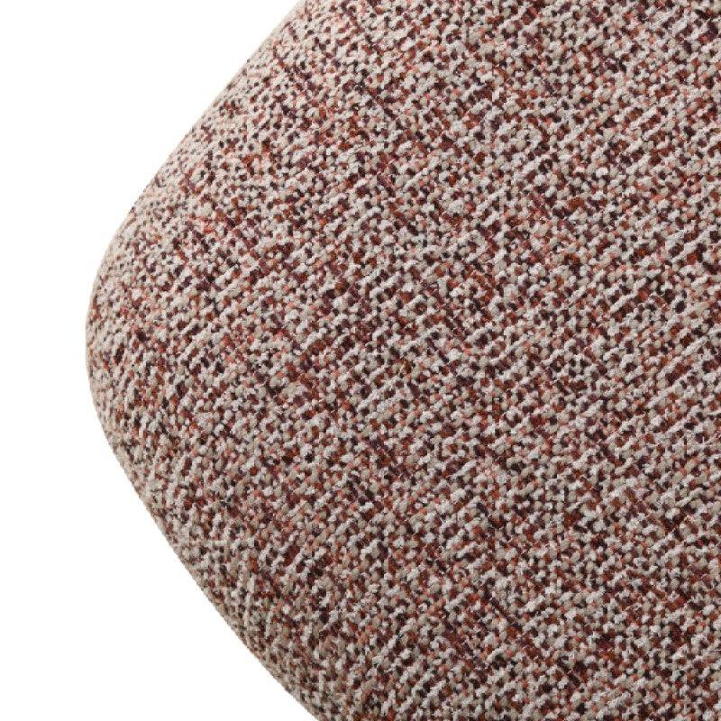 Sedia imbottita IROKIH, melange beige e bordeaux
