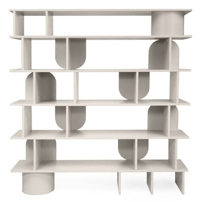 Libreria ANGALIR Cashmere Alta con Fronti Arrotondati