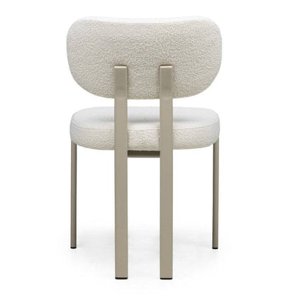 Poltrona FLARA rivestita panna gambe beige