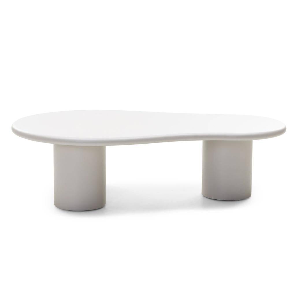 Couchtisch NUBE grau-beige abgerundete Formen