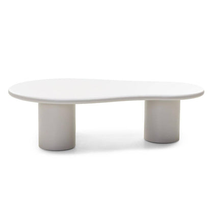 Couchtisch NUBE grau-beige abgerundete Formen
