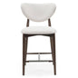 JULIETTE Dining Stool Beige/Walnut