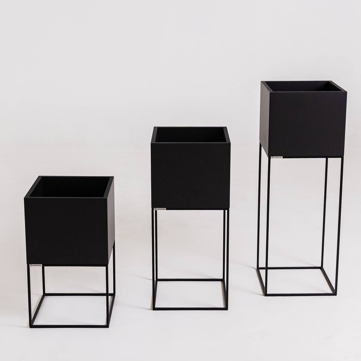 Blumentopf PALMUS METAL 60x35x35 - Schwarz
