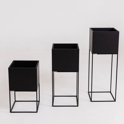 Blumentopf PALMUS METAL 60x35x35 - Schwarz