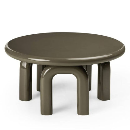 Tavolino da caffè FLIM 80 cm, verde/grigio