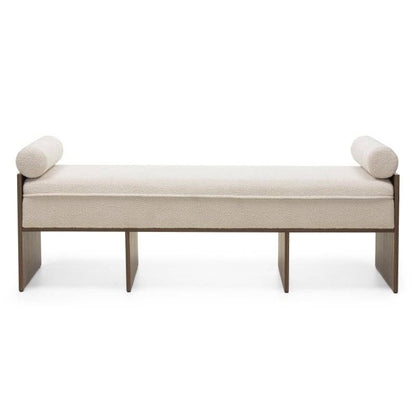 Panchetta FOPPO Bouclé Beige Chiaro, Noce Wisconsin