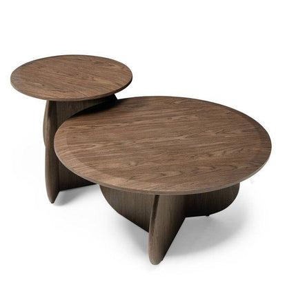 Tavolino laterale OKUN 50 cm, noce scuro