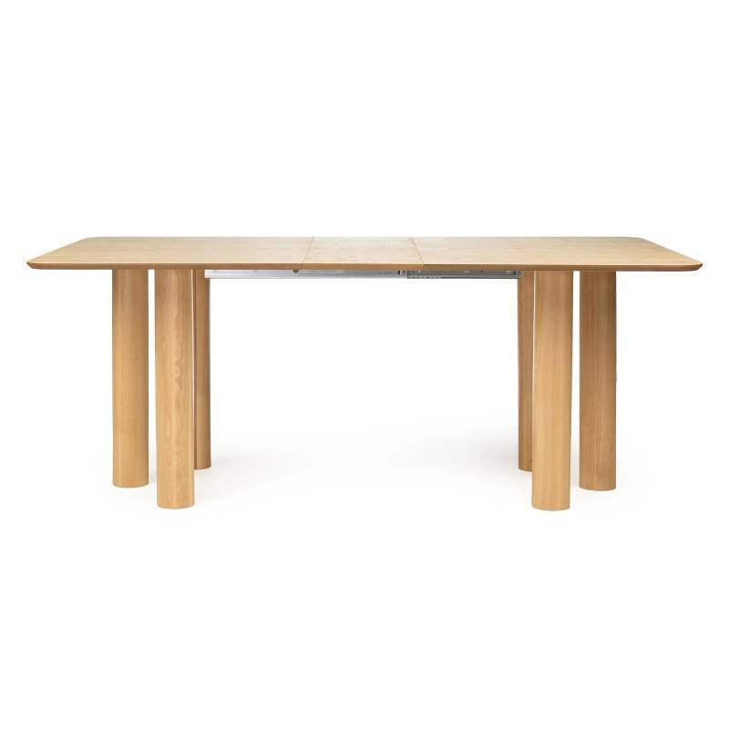 Ausziehbarer Tisch LOALOA 140-200 cm, Wildeiche Natur