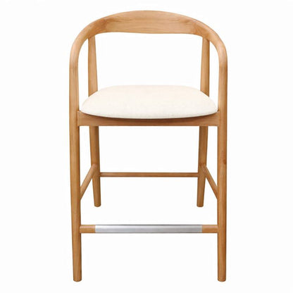 Sgabello UDVIKA 2.0, legno naturale/panna
