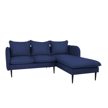 Ecksofa POSH P – Tinte, Schwarz