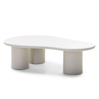 Couchtisch NUBE grau-beige abgerundete Formen