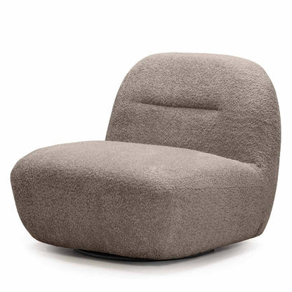 Sessel BOCHIC Drehsockel, Braun-Grau