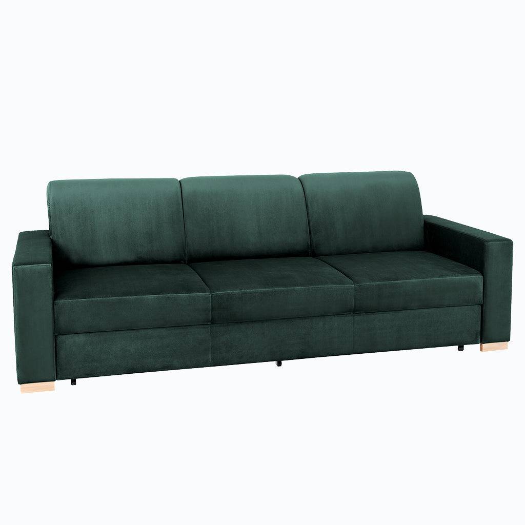 Divano letto STABLE 3 posti - avocado, naturale
