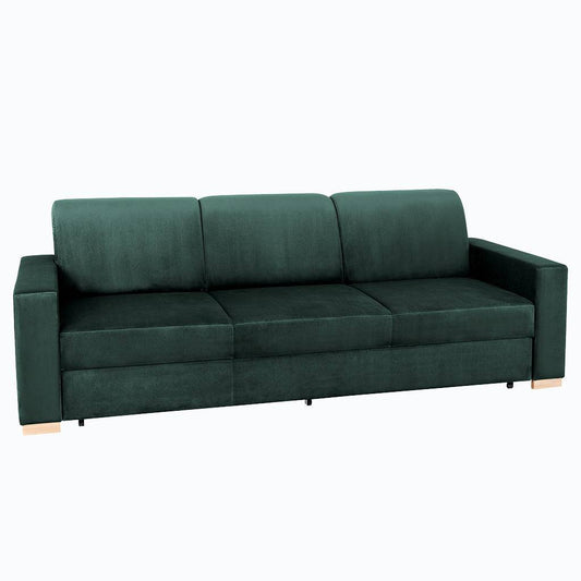 STABLE 3-seater sofa bed - avocado, natural