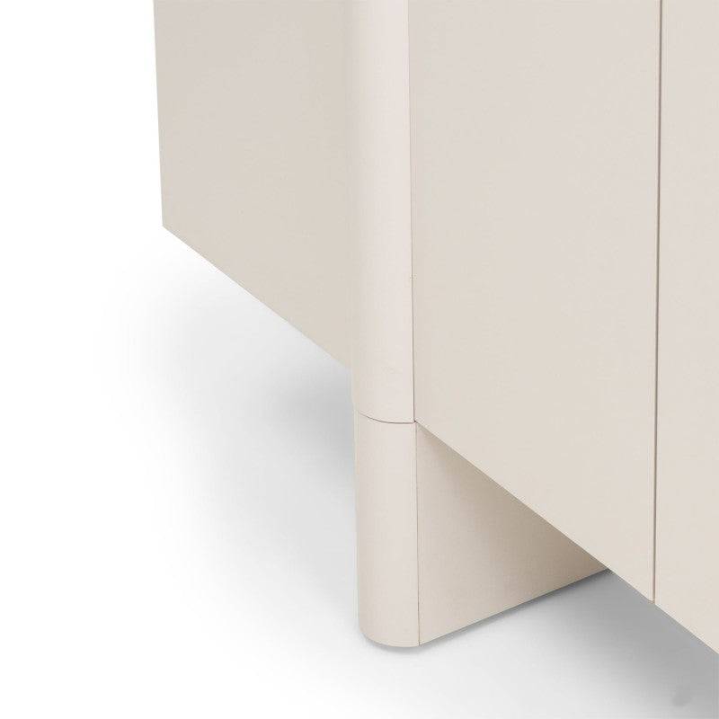 Kommode OSSM Cashmere mit 4 Türen und abgerundeten Fronten